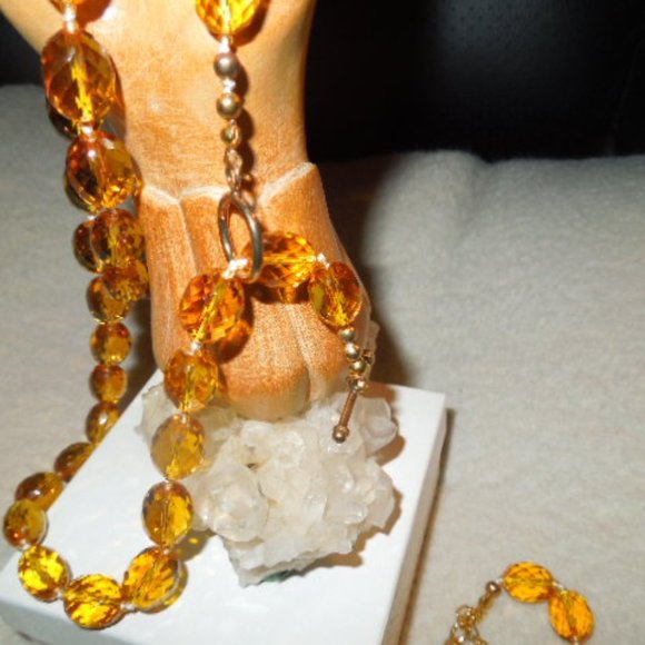 NIB Citrine Necklace, Bracelet & Earring Set - Picture 8 of 13